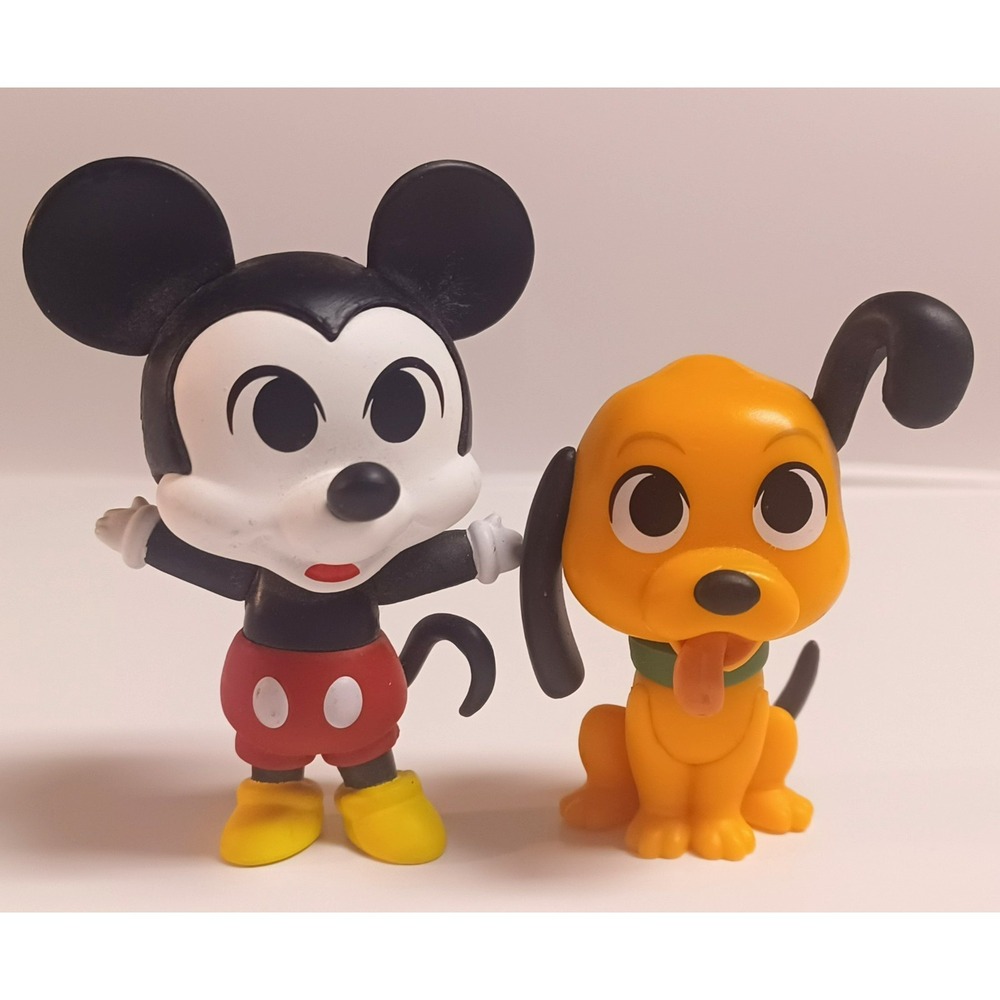 Funko Mystery Minis Disney Mickey & Friends #83 Mickey & #86 Pluto Vinyl Figure